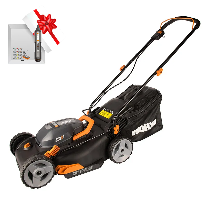 Газонокосилка WORX WG743E 40V  Li Lawn Mower 40см аккумуляторная, с 2хАКБ на 4 А*ч и ЗУ